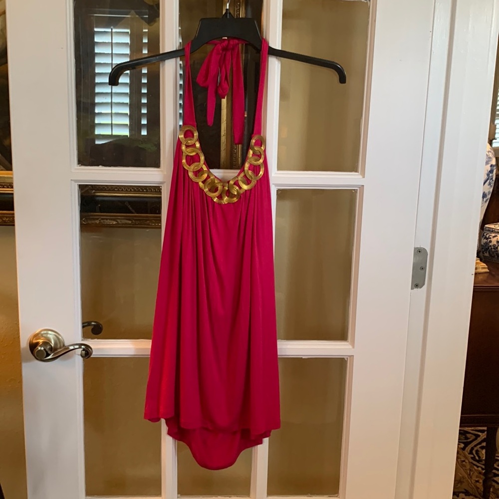 Brand: cable & gauge tank top.  Size L. Color: hot pink